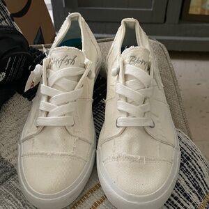 Blowfish Off-White Canvas Sneakers